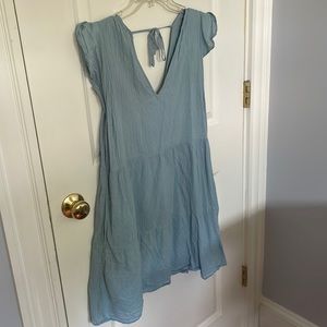 Abercrombie and fitch blue trapeze dress